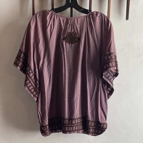 Brochu Walker White Cotton Embroidered Blouse - Picture 3 of 8